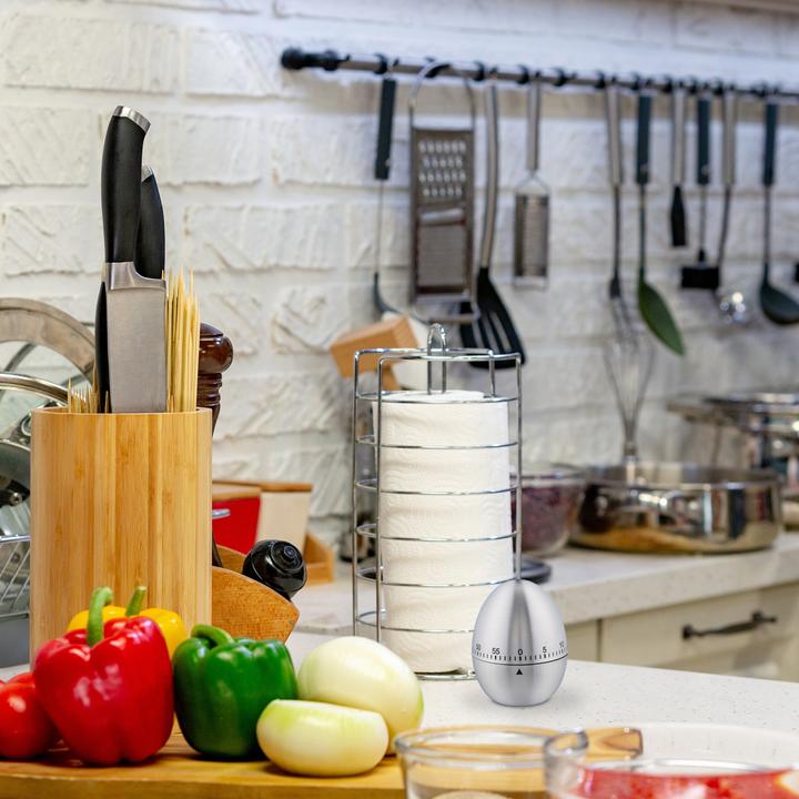Image du produit Relaxdays Minuteur de cuisine, inox
