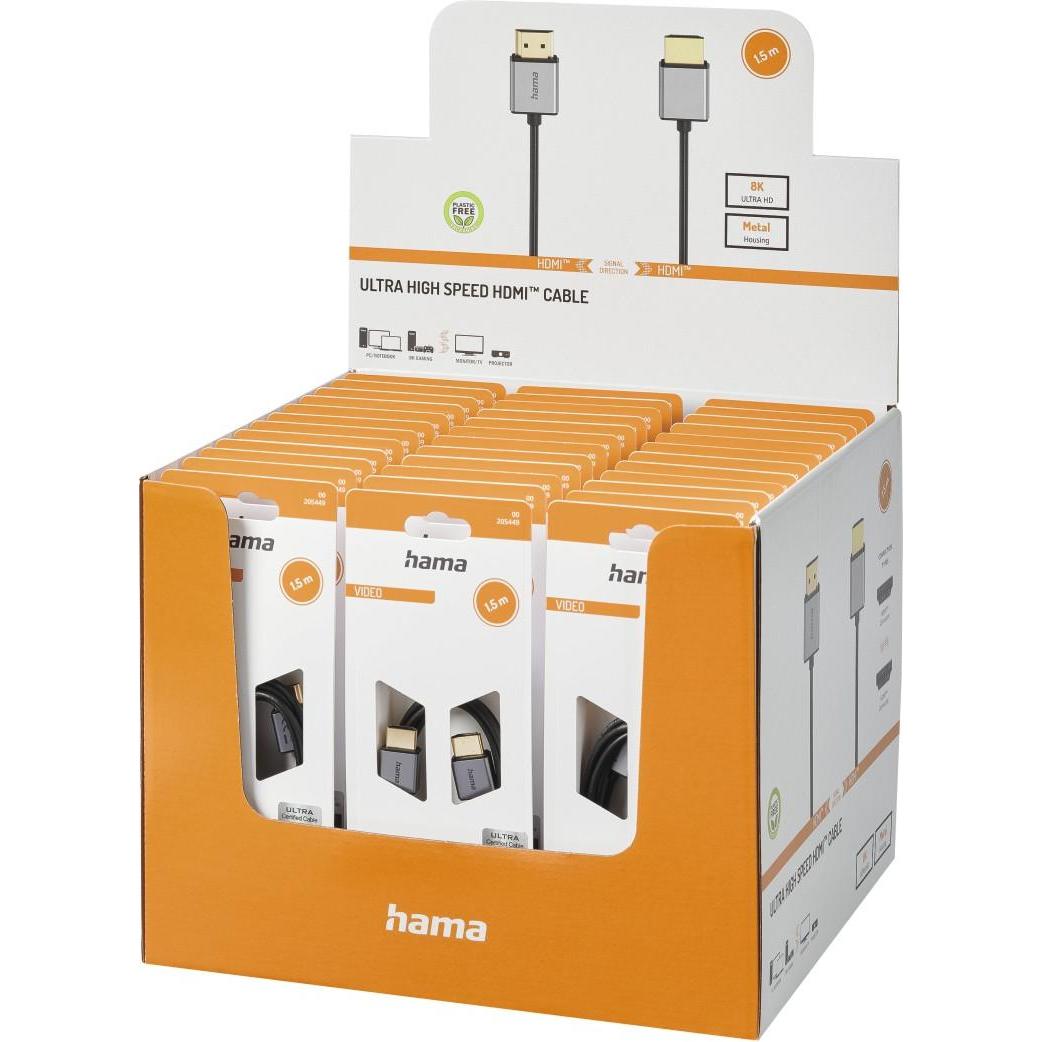 Thumbnail - Hama HDMI (Typ A) — HDMI (Typ A) (1.50 m, HDMI), Video Kabel