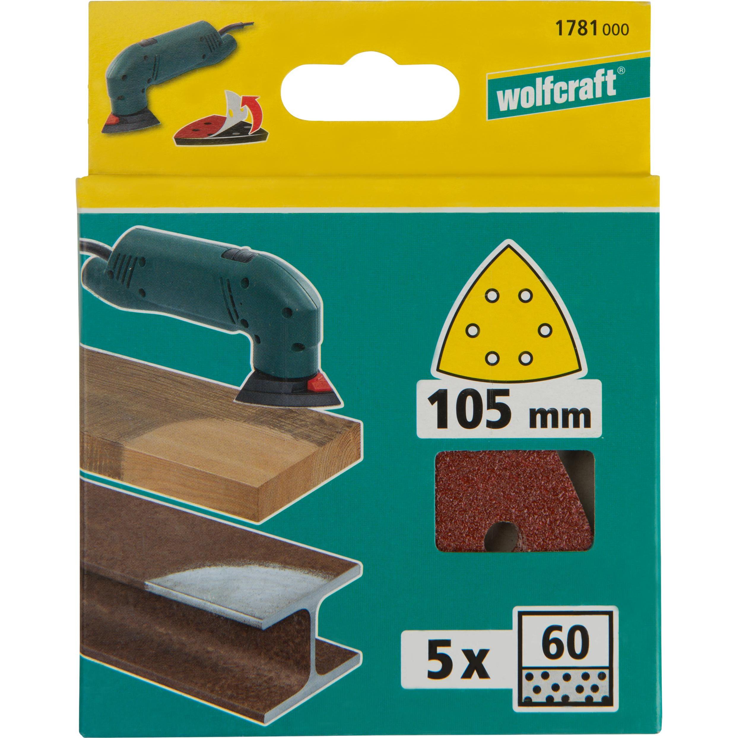 Thumbnail - wolfcraft, Schleifmittel, Deltaschleifpapier mit Klett (120)