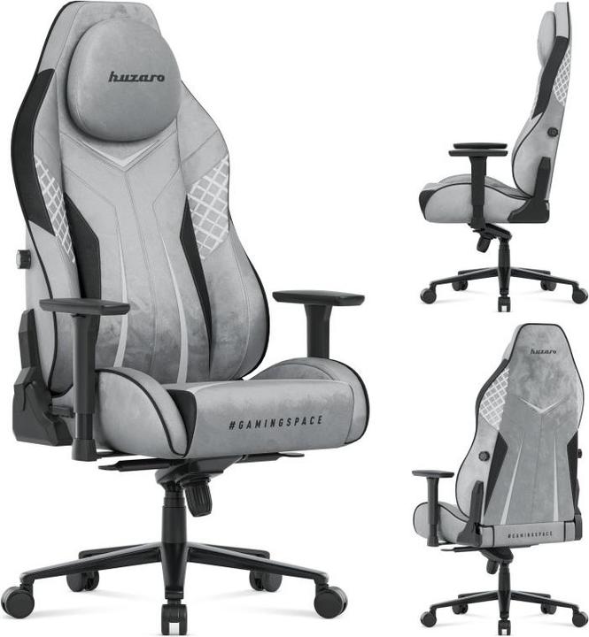 Produktbild Huzaro Fotel gamingowy zamszowy Force 8.3 Grey