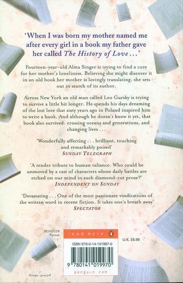 Produktbild The History of Love (Englisch, Nicole Krauss, 2006)