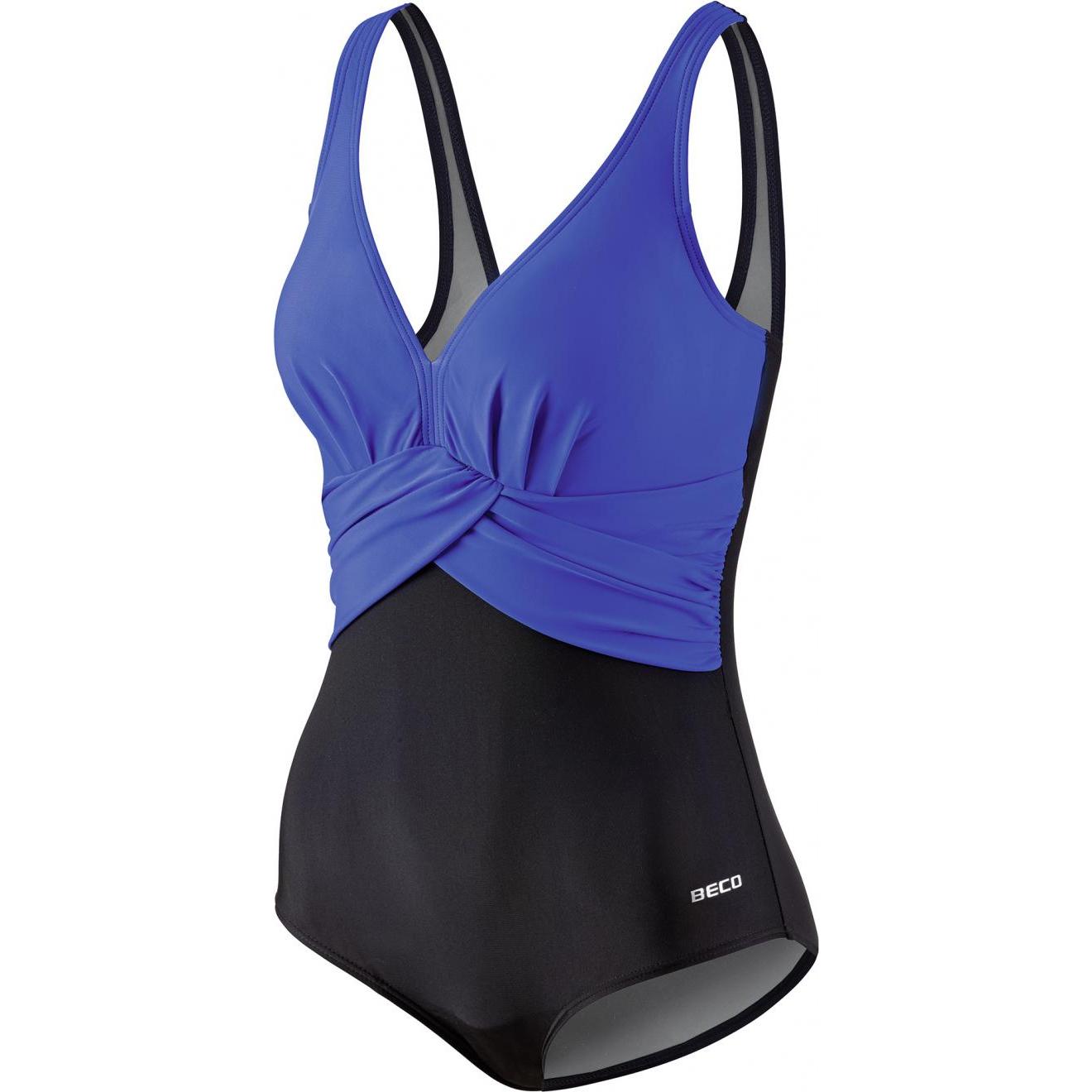 Beco, Damen, Badeanzug, Beermann GmbH Badeanzug D-Cup Standard blau/schwarz 48, Blau, (48)