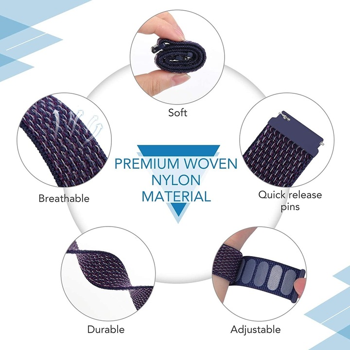 Produktbild Strap-it Armband (20 mm, Nylon, Amazfit Bip)