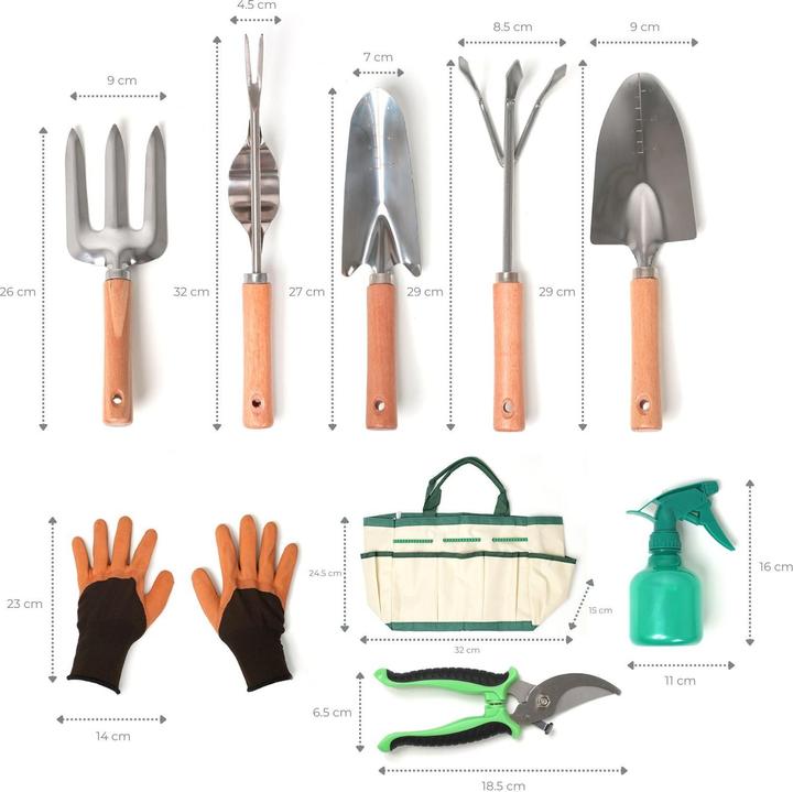 Actual product image Hermex Garden tool set