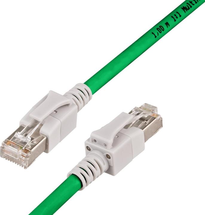 Wirewin Câble patch Cat.6A LED 3m vert (S/FTP, CAT6a, 3 m)