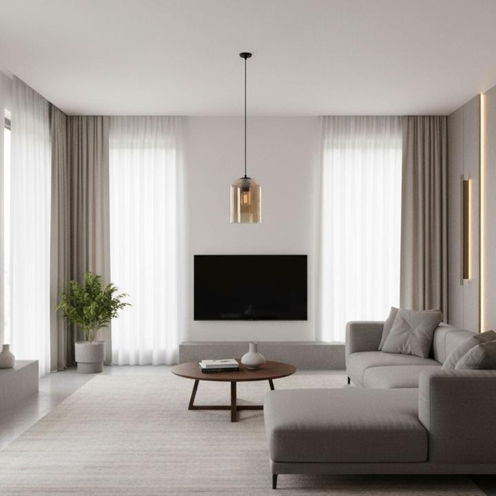 Actual product image Hermex Skandinavische Glas-Hängelampe (E27)