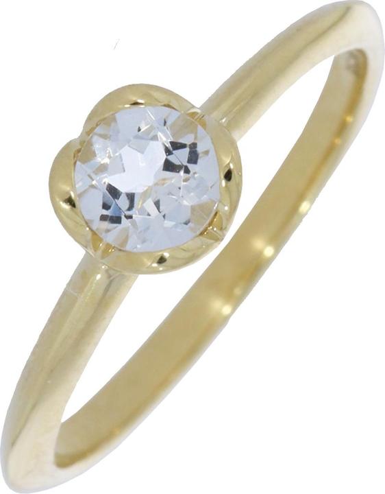 Image du produit Xen ONE Bague avec topaze blanche 375 or jaune (54)