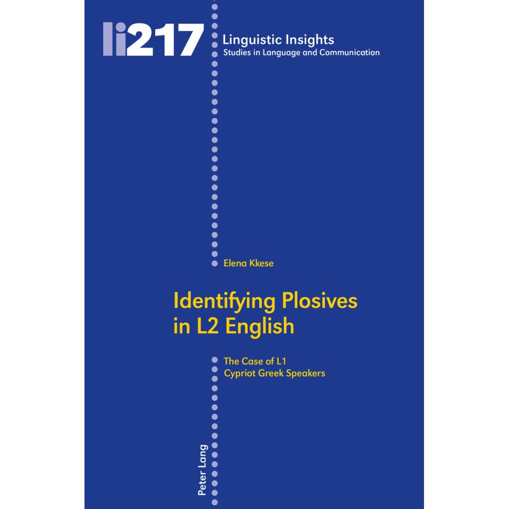 Identifying Plosives in L2 English, Fachbücher von Elena Kkese
