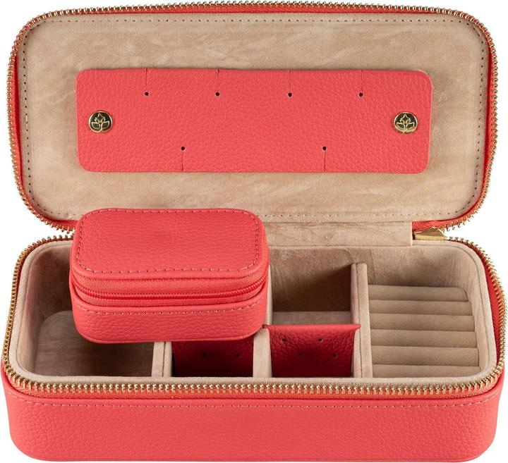 Actual product image Windrose 803972.01 - Jewellery case M with zip fastener Aurora coral