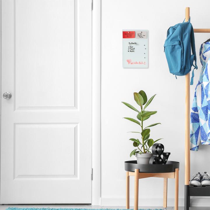 Actual product image Relaxdays Key box glass magnetic board (30 x 5.5 x 20 cm)