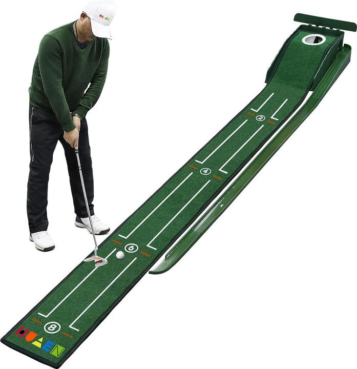 Image du produit Huaen Golf Putting Matte mit Auto Return 2,6 m