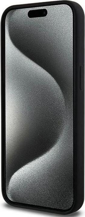 Actual product image DKNY DKHMP13XSNYACH iPhone 13 Pro Max 6.7" czarny/black hardcase Liquid Silicone White Printed Logo (Apple iPhone 13 Pro Max)