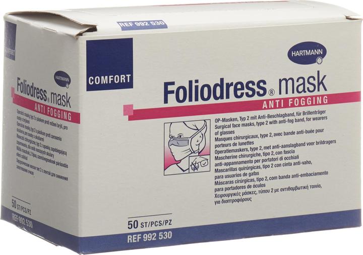 Actual product image Hartmann Foliodress mask Comfort Anti Fogging (Type II, 50 x)