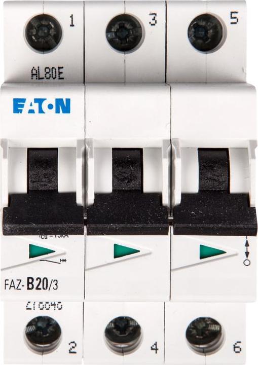 Produktbild Eaton Circuit Breaker, B Curve, 20A, 3-Pole