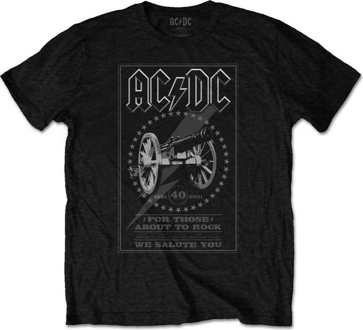 Immagine prodotto AC/DC Maglietta Unisex Adulti For Those About To Rock 40th (L)