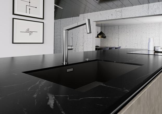 Actual product image Blanco Zerox 700-U DarkSteel (Undermount sink, 74 cm, 44 cm)