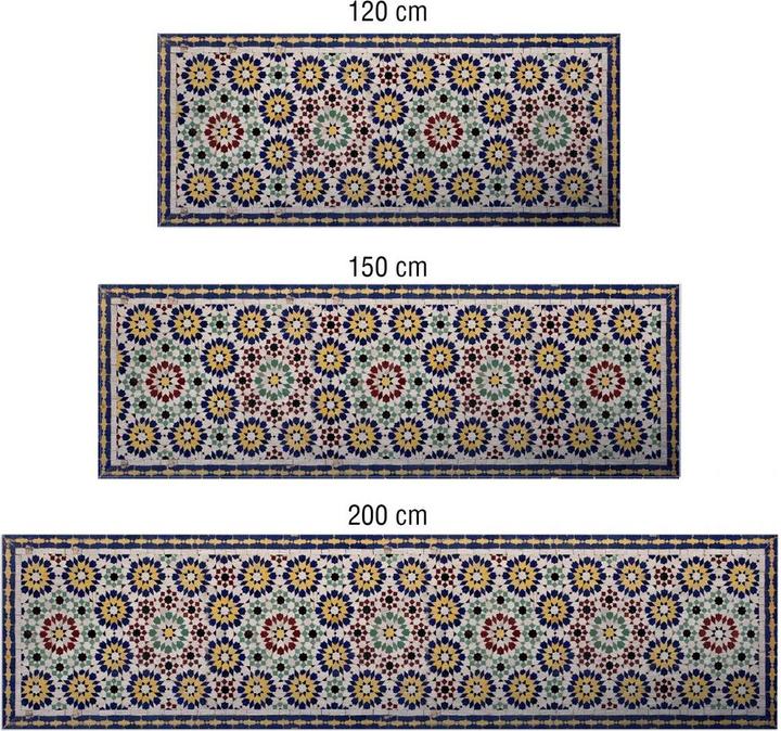 Actual product image Trenddeko Silver - Oriental Tiles 01 (60 x 150 cm)