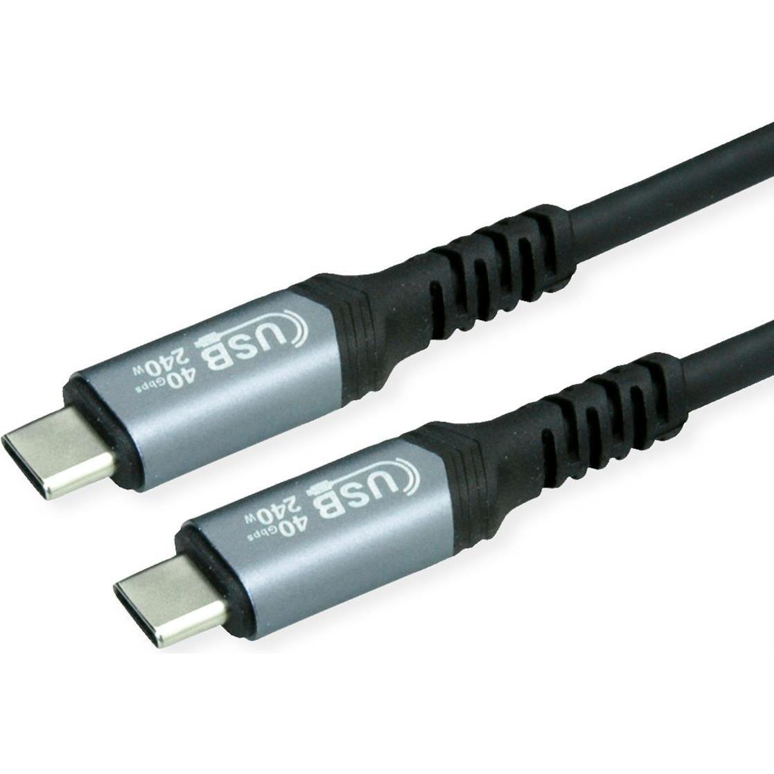 Value USB4 Gen3x2 Kabel, C–C, ST/ST (0.80 m, USB 4.0), USB Kabel