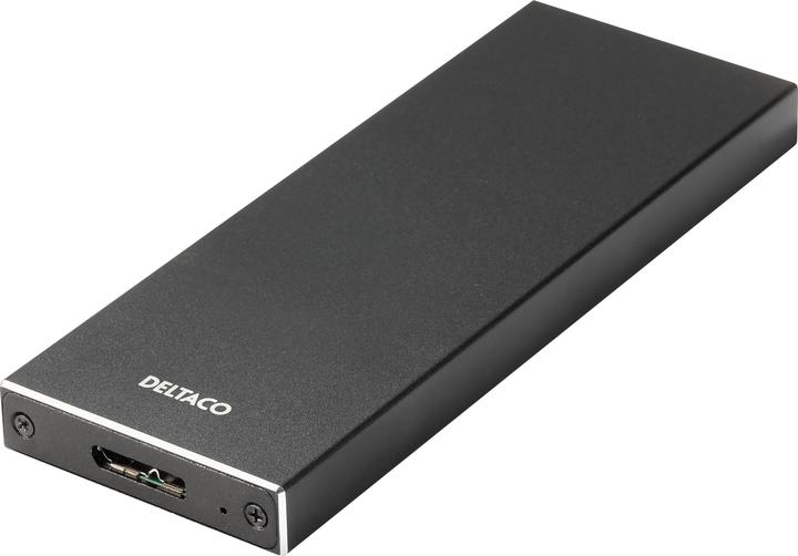 Deltaco external HDD M.2 housing, B, B&M, USB 3.1 Gen 1, SATA III, black MAP-K16N (M.2)