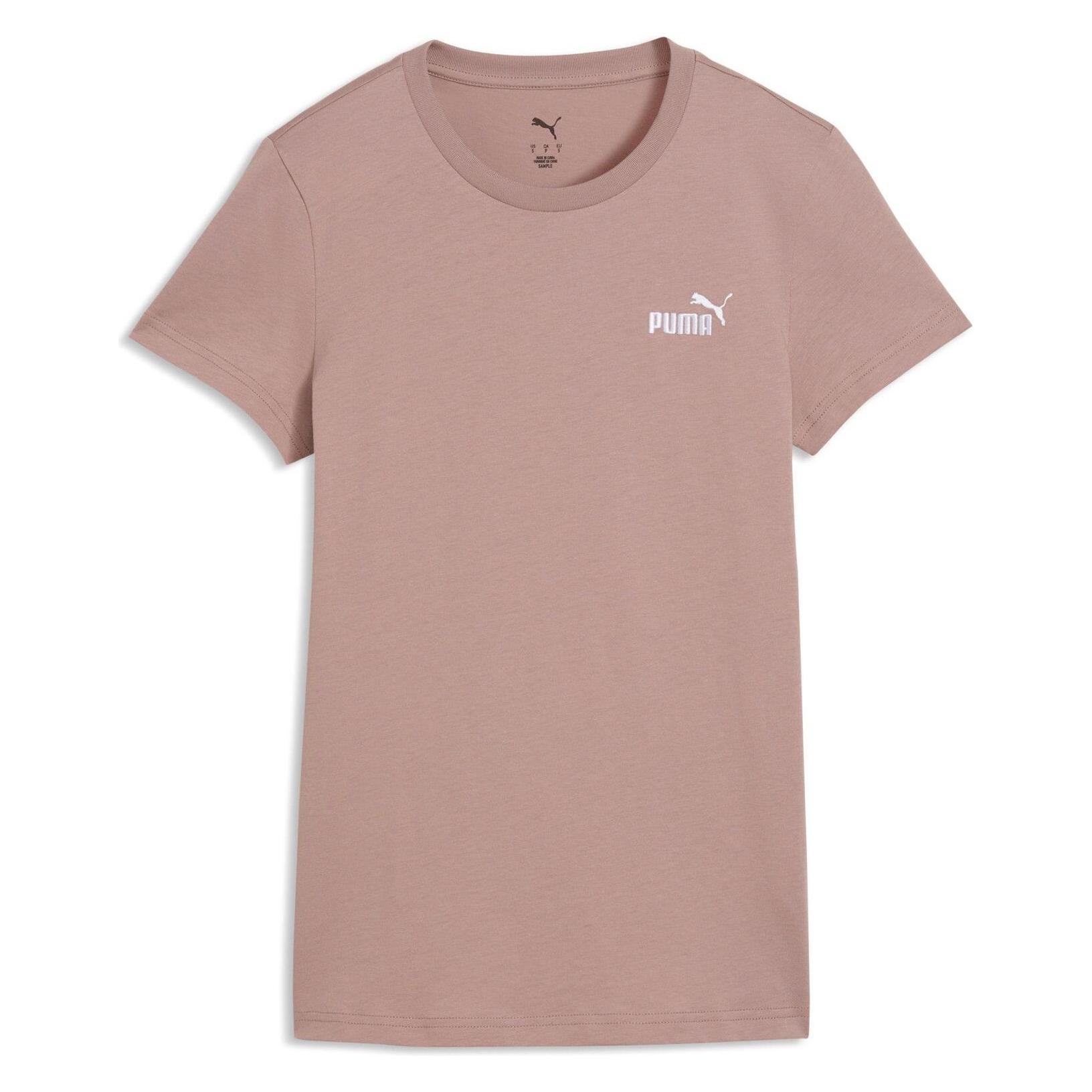 Puma, Vrouwen, Sportief Shirt, Ess Small No. 1 Logo Tee (s) (L), Beige, L