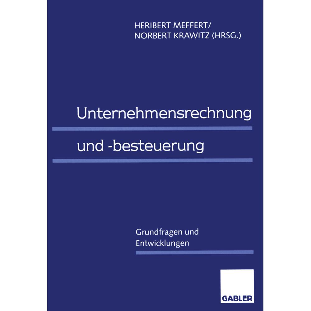 Unternehmensrechnung und -besteuerung, Fachbücher von Heribert Meffert, Norbert Krawitz