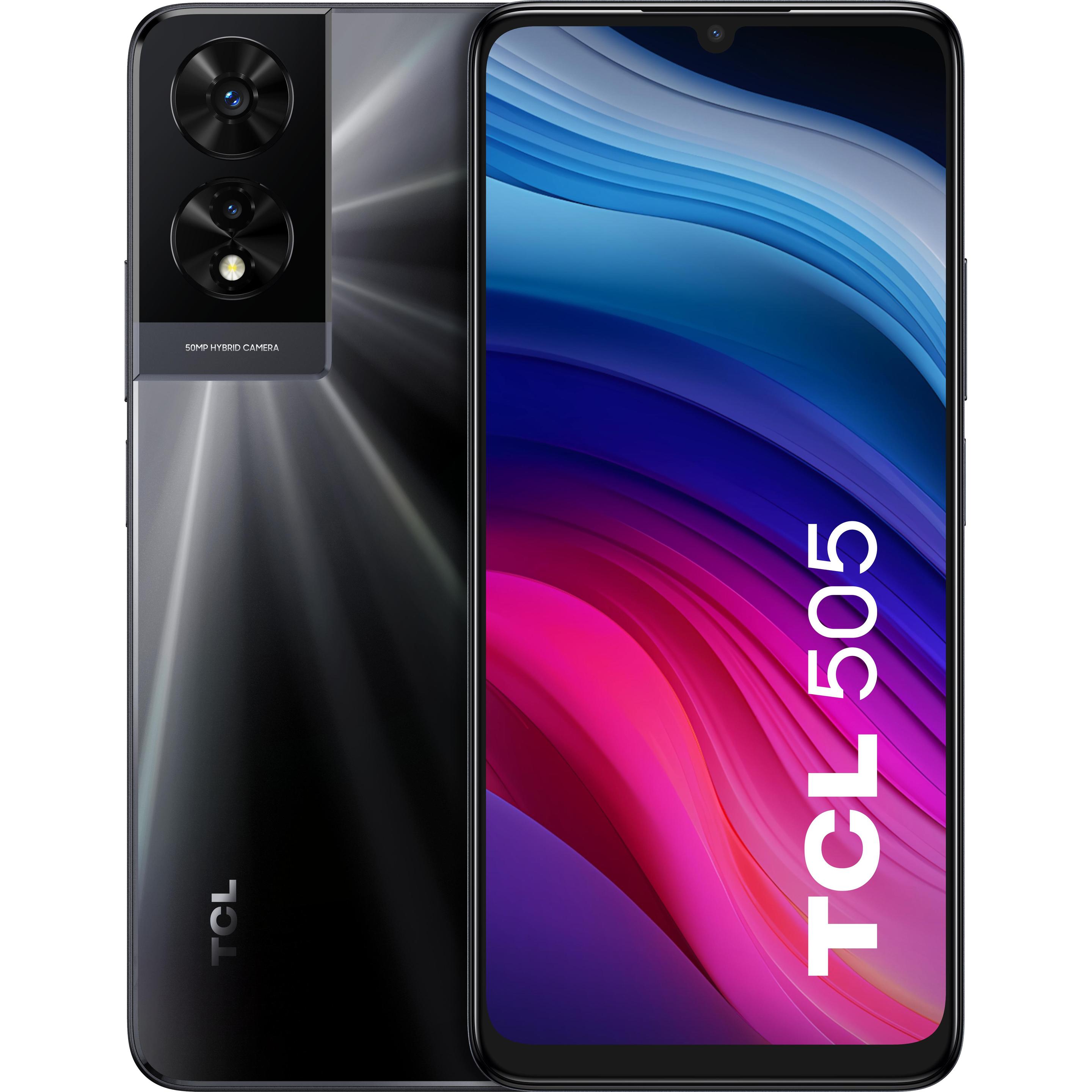 TCL 505 (256 GB, Space Grey, 6.75", Dual SIM, 50 Mpx, 4G), Smartphone, Grau