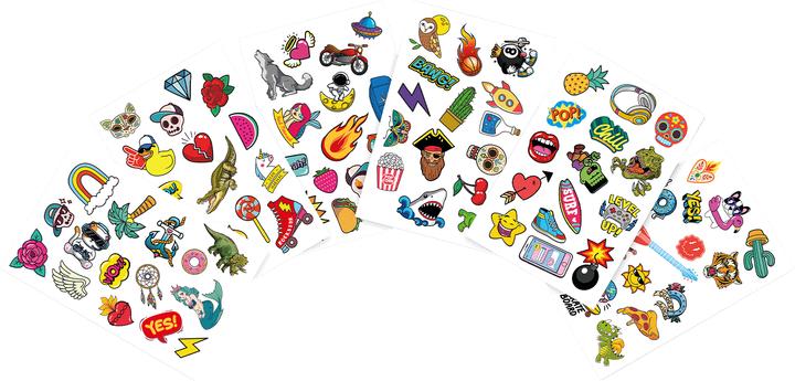 Actual product image Jovi Temporary Tattoos display with 24 units assorted