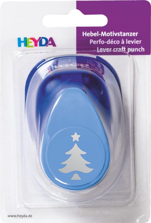 Produktbild Heyda Motivstanzer für Karton bis 220g/qm grosser Weihnachtsbaum ca. 25x25mm