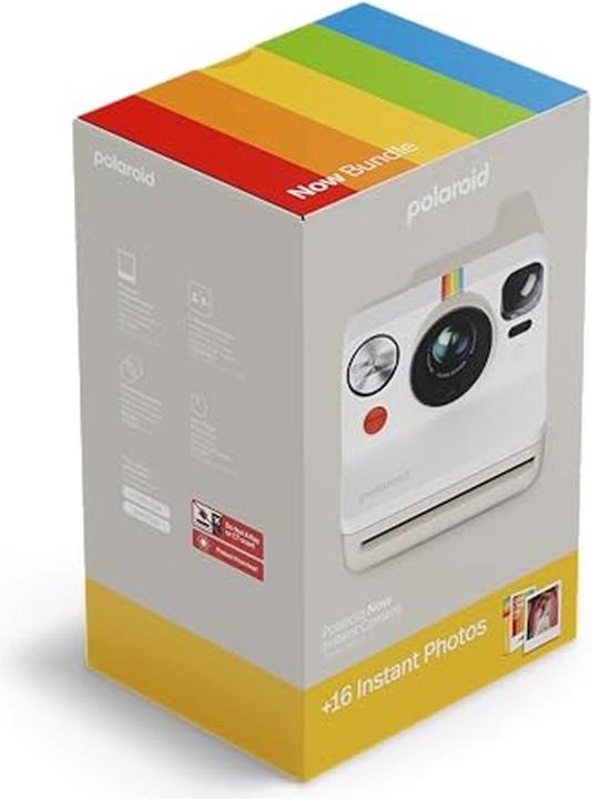 Image du produit Polaroid NOW Gen3 Instant Camera Bundle Camera Color Film 16 photos White 6561