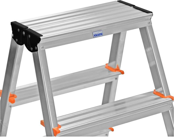 Immagine prodotto Krause 120410 Scala pieghevole in alluminio (Gradino pieghevole, 115 cm)