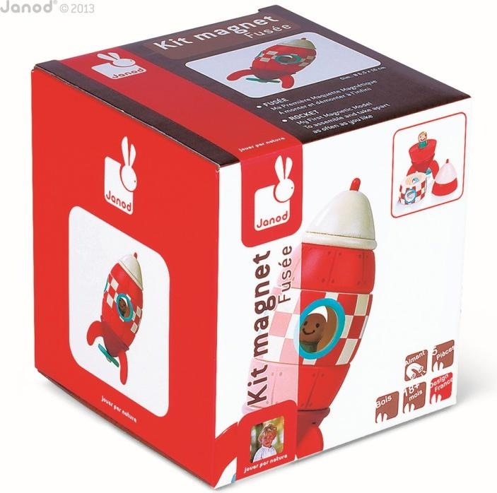 Actual product image Janod Magnet kit rocket