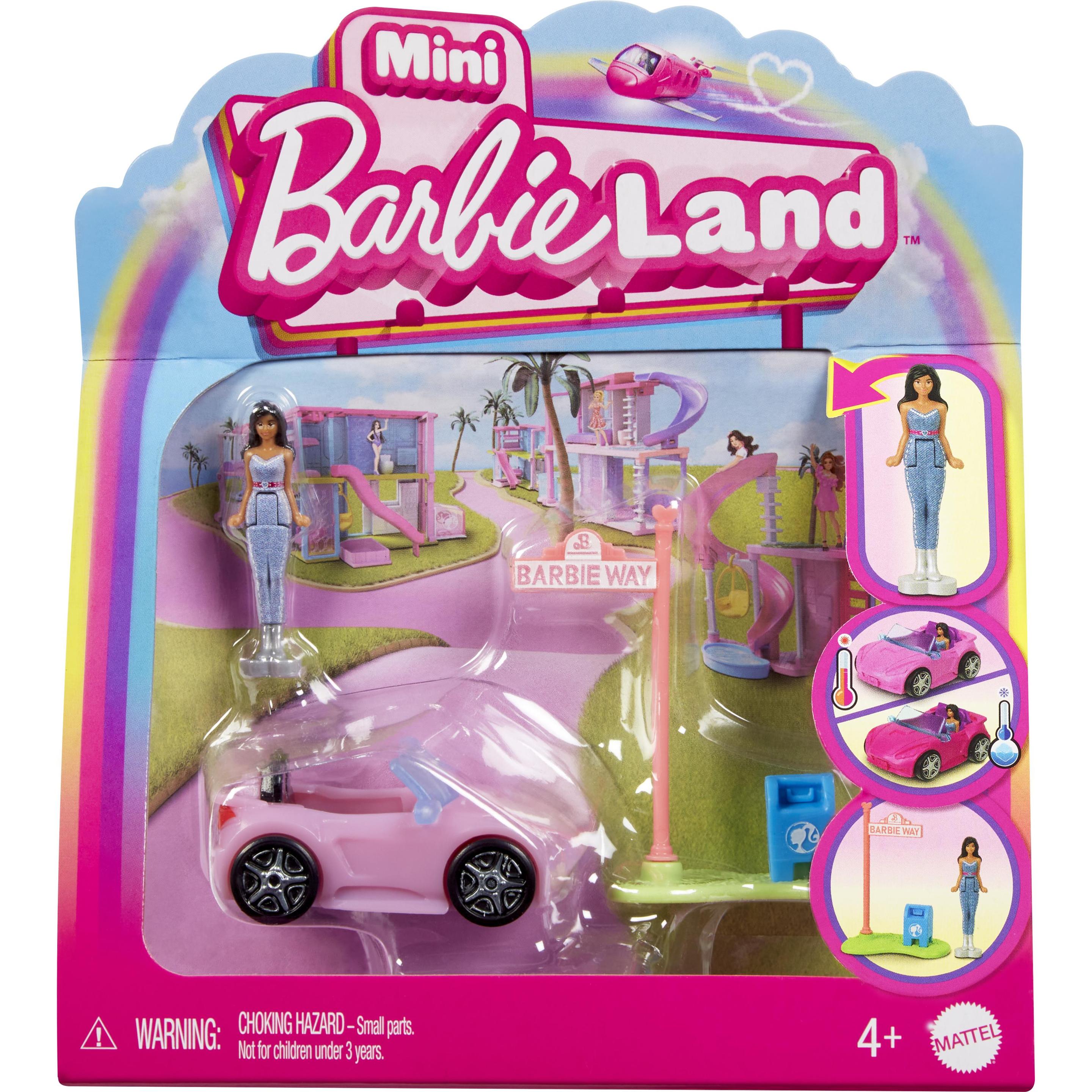 Barbie Mini BarbieLand Puppe und Cabrio