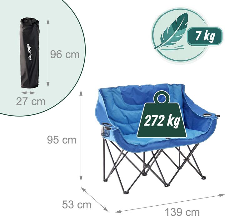 Produktbild Relaxdays Camping-Bank