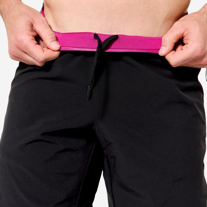 Produktbild Domyos Shorts Herren Performance atmungsaktiv leicht Celliant - schwarz/violett (M)