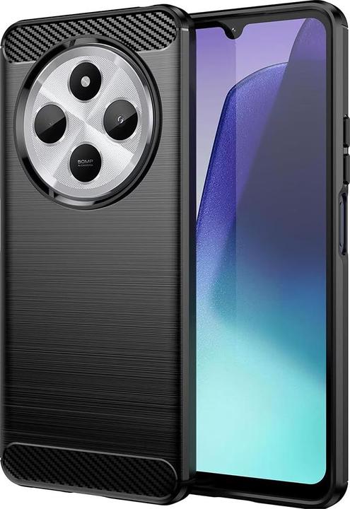 Actual product image Techsuit - Carbon Silicone - Xiaomi Redmi 14C / Poco C75 - Black (Xiaomi Poco C75, Xiaomi Redmi 14C)