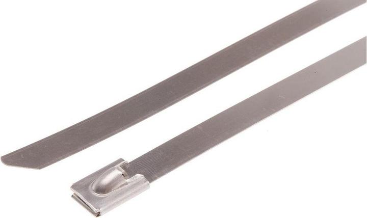 Produktbild RS PRO Roller ball tie S/S Uncoated 680x7.9 (Metallkabelbinder, 680 mm, 100 Stk.)