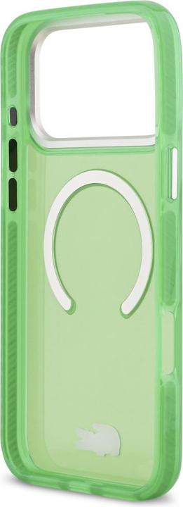 Actual product image Lacoste Shockproof Transparent Frosted MagSafe Case for iPhone 17 Pro Max Green (Apple iPhone 17 Pro Max)