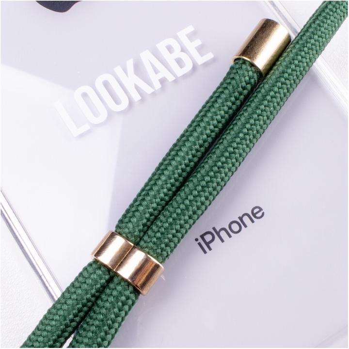 Actual product image Lookabe Necklace iPhone Xr gold green loo014