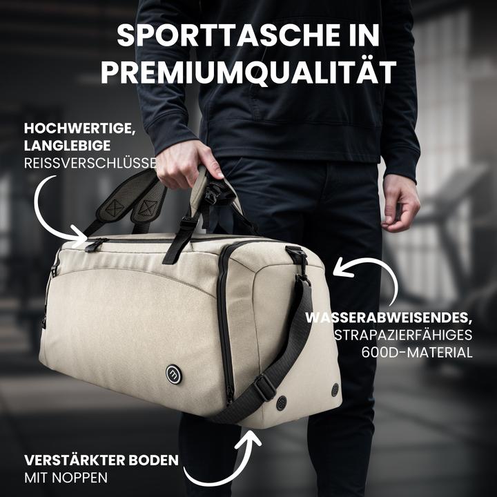 Image du produit BeMaxx Sport-Trainingstasche, 40L, Beige (40 l)