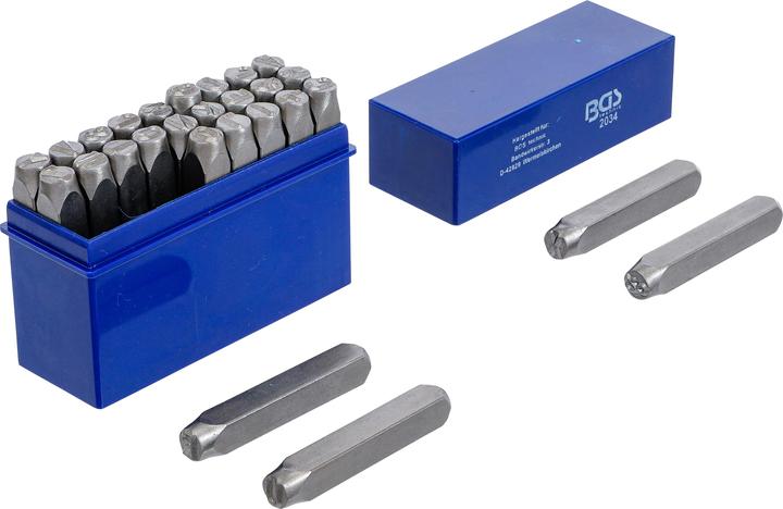 BGS Set di punzoni lettere 8 mm