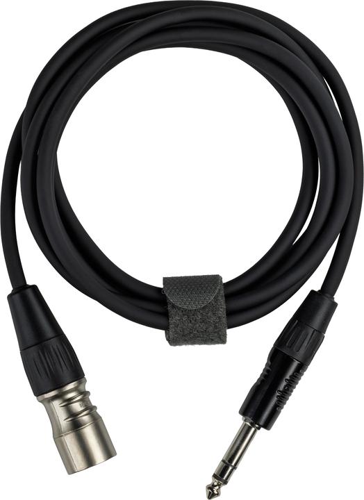 Actual product image Fuj Tek 6.3 mm TRS to XLR Male Signal Cable, 10 m, Black (10 m, 6.3mm jack cable, XLR Cables)