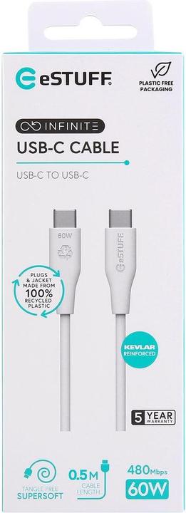 Image du produit eSTUFF INFINITE Super Soft 100 (0.50 m, USB 2.0)