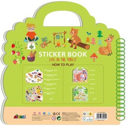 Thumbnail - Avenir, Sticker, Sticker Book - Life in the Forest (58STB230005)