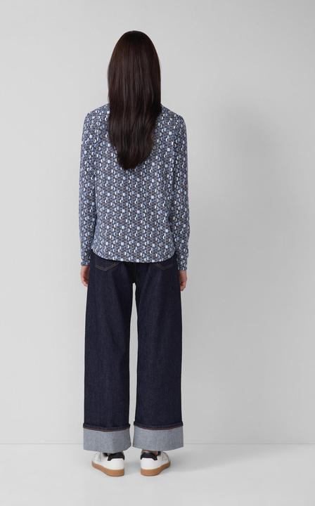 Immagine prodotto s.Oliver T-Shirt Elastische Jerseybluse mit All-over-Print (48)