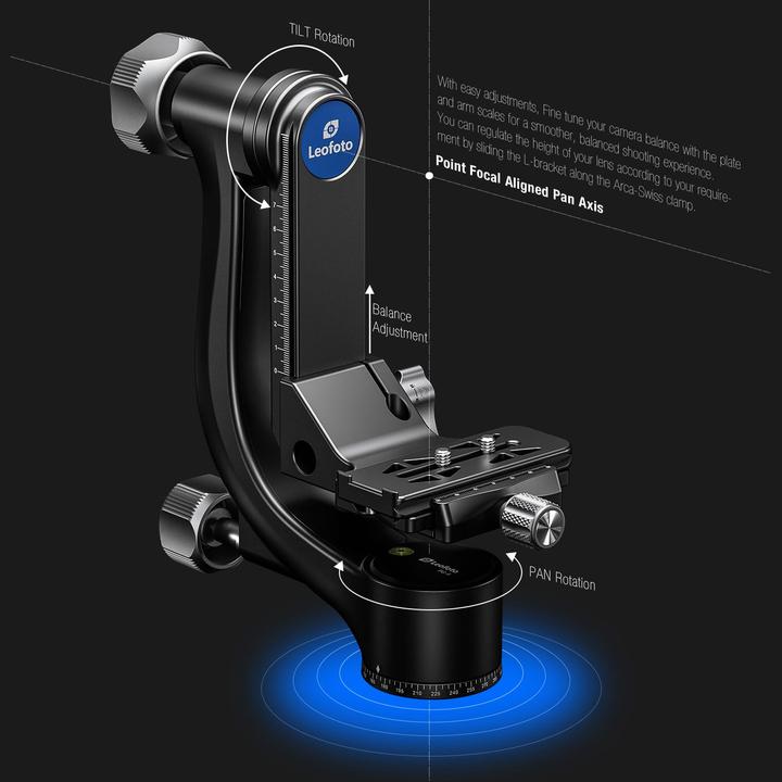 Produktbild Leofoto PG-4 Gimbal Head (2-Wege-Neiger)
