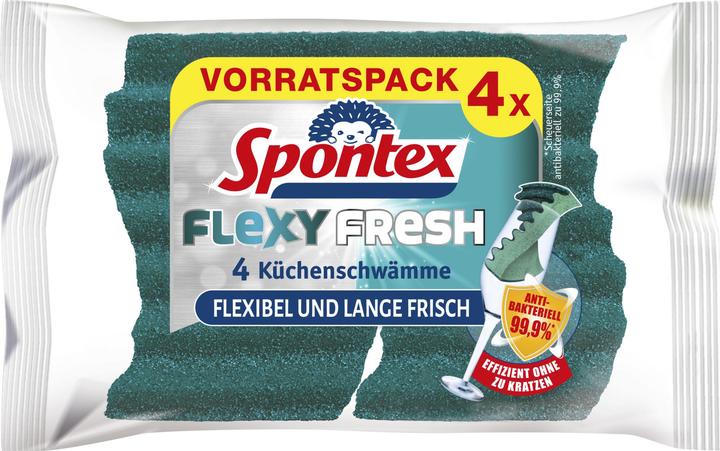 Produktbild Spontex Reinigungsschwamm Flexy Fresh 4er Pack (4 Stk.)