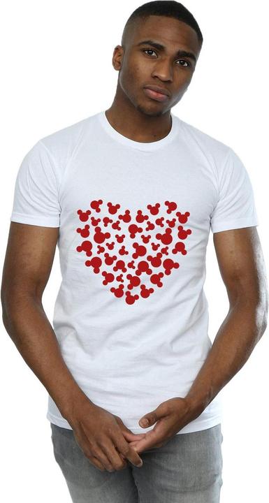 Actual product image Disney Mens Mickey Mouse Heart Silhouette T-Shirt (3XL)