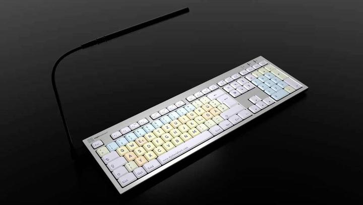 Actual product image Logickeyboard Dyslexia Keyboard ALBA DE (MAC) (DE, Cable)