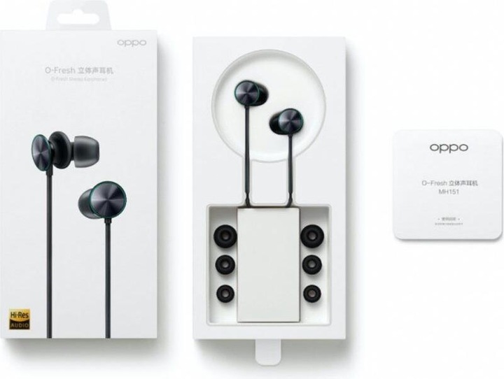 Produktbild OPPO MH151 In-Ear Headphones - Grey (keine Geräuschunterdrückung, Kabelgebunden)