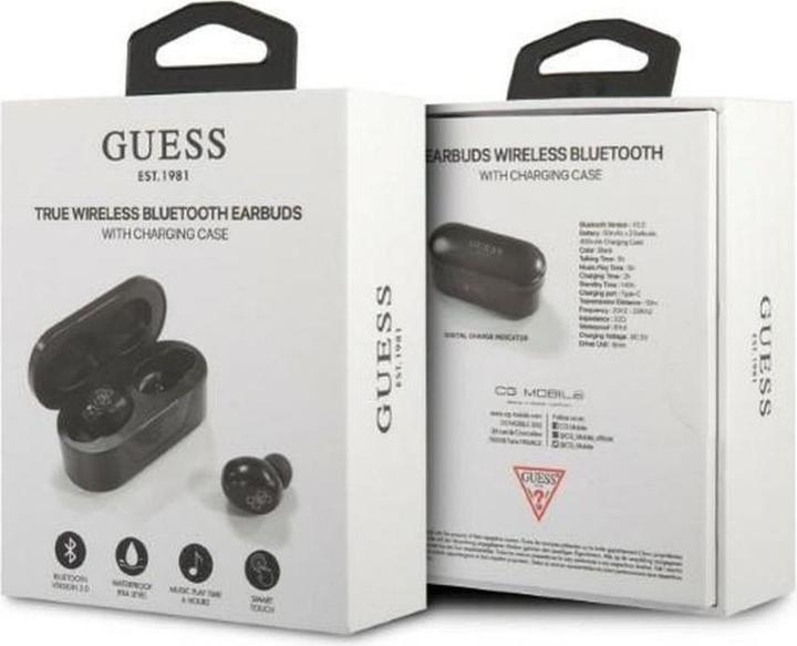 Actual product image Guess słuchawki Bluetooth GUTWST31EK TWS + stacja dokująca czarny/black (5 h, Wireless)